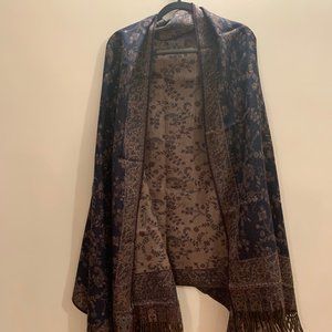 Reversible Wool Shawl